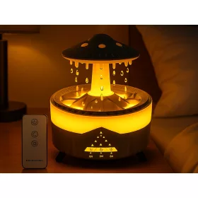   UFO alakú csepegtetős párásító és aromadiffúzor - fekete
