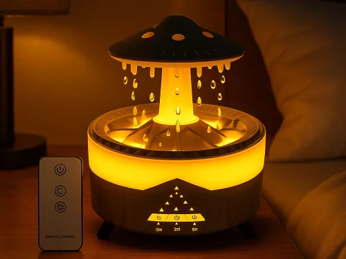 UFO alakú csepegtetős párásító és aromadiffúzor - fekete