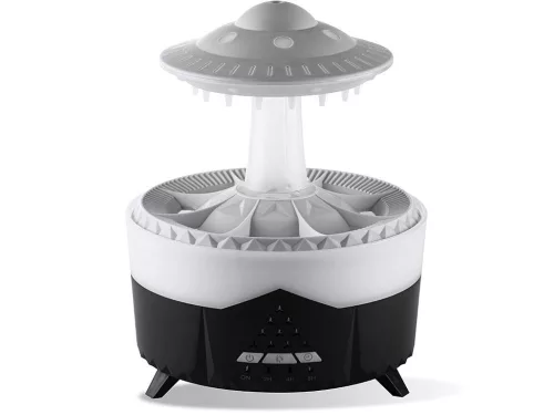 UFO alakú csepegtetős párásító és aromadiffúzor - fekete