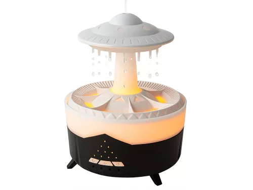 UFO alakú csepegtetős párásító és aromadiffúzor - fekete