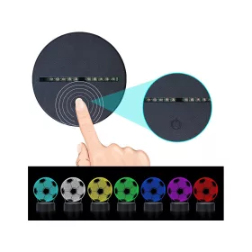 3D-s éjszakai RGB fény távirányítóval - focilabda