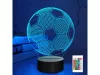3D-s éjszakai RGB fény távirányítóval - focilabda