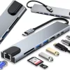 8 az 1-ben USB-C átalakító