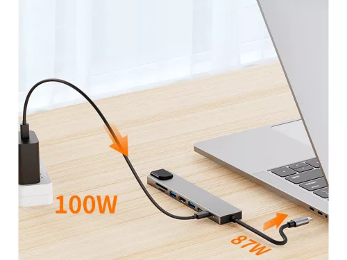 8 az 1-ben USB-C átalakító