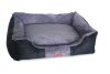 Kisállat fekhely, fekete/szürke - 65x50x16cm