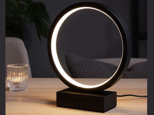 Kör LED éjjeli lámpa állítható fényszínnel, USB - 20cm