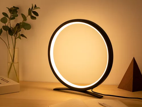 Kör LED éjjeli lámpa állítható fényszínnel, USB - 25cm