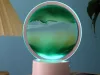Forgó homok asztali lámpa - zöld