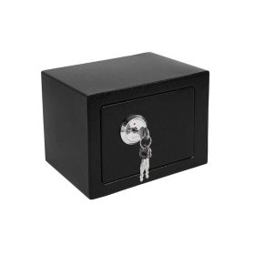 Malatec kulcsos széf, 23x17x17cm - fekete