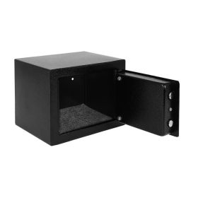 Malatec kulcsos széf, 23x17x17cm - fekete