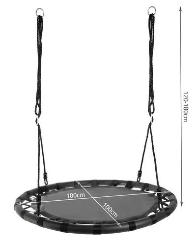 Fészekhinta, 100cm - fekete