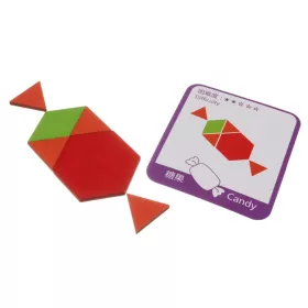 Kruzzel fa geometrikai kirakós játékkészlet - 180db