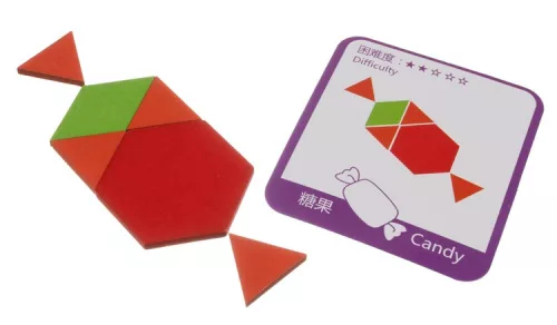 Kruzzel fa geometrikai kirakós játékkészlet - 180db