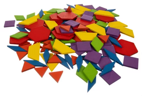 Kruzzel fa geometrikai kirakós játékkészlet - 180db