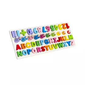 Fa betűk és számok puzzle