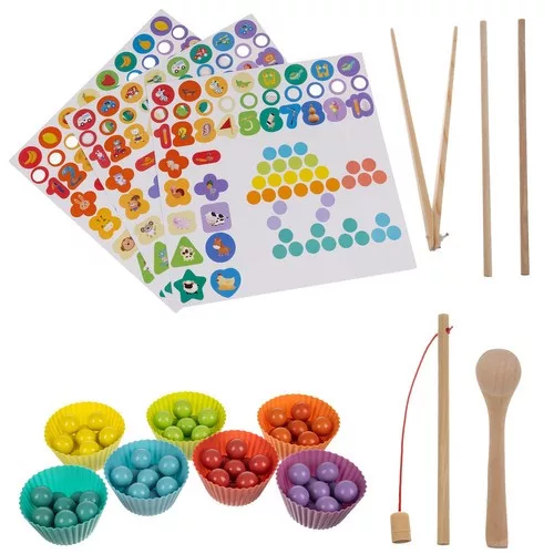 Fa gyöngyös puzzle gyerekeknek
