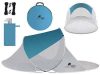 Strandsátor 220x120x90cm  türkiz  szürke