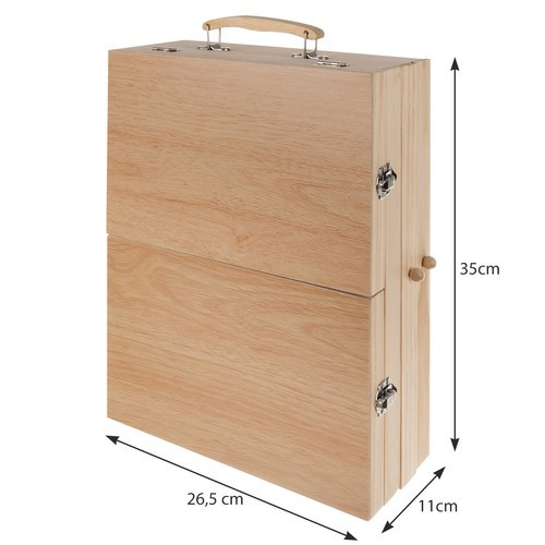 Maaleo festő készlet fa tokban - 83db