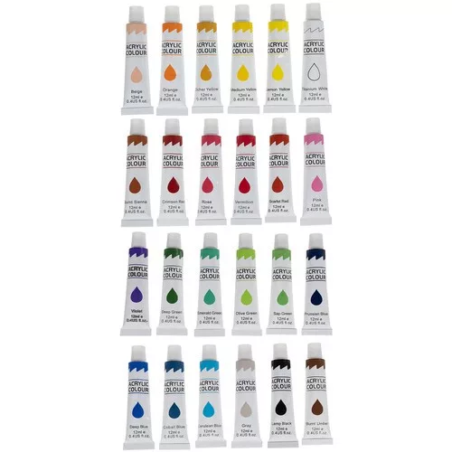 Akril festékek 24 db. - 12 ml
