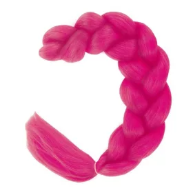   Hőálló, formázható szintetikus hajfonat * 60 cm, rózsaszín