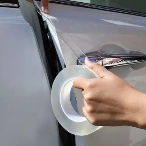 Védőfólia, karcolásgátló-, és küszöbvédő autókra * 50 mm x 5 m, átlátszó