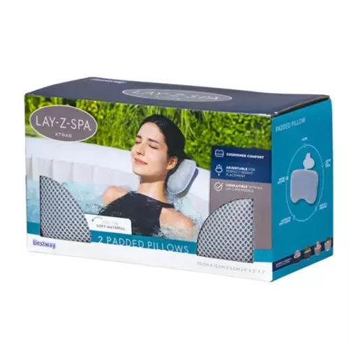 Bestway jakuzzi fejtámasz 2db, 23x13x5cm - szürke 60316
