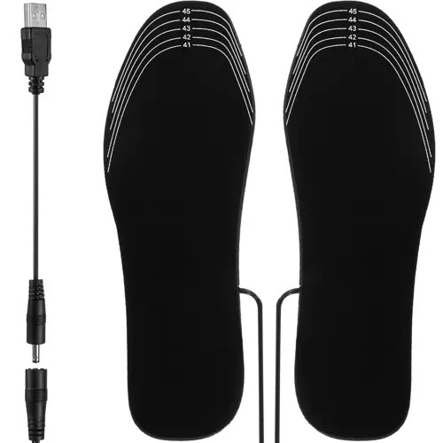 Fűtött cipőbetét, USB tápellátás, 41-46 méret