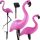 Napelemes kerti lámpa – flamingó