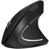 Függőleges vezeték nélküli egér, 10 m hatótáv, 1200 DPI, 6 gomb, USB, fekete