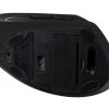 Függőleges vezeték nélküli egér, 10 m hatótáv, 1200 DPI, 6 gomb, USB, fekete