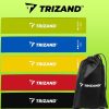 5 különböző erősségű fitnesz szalag tárolózsákban