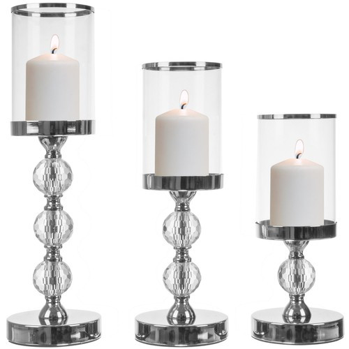 3 részes elegáns gyertyatartó készlet