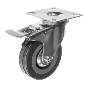   360°-ban forgó, 4 részes, fékkel ellátott ipari kerék készlet – 220 kg