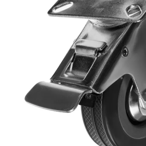 360°-ban forgó, 4 részes, fékkel ellátott ipari kerék készlet – 220 kg