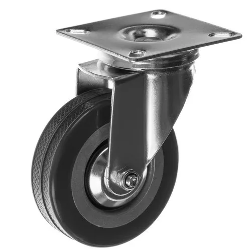 360°-ban forgó, 4 részes, fékkel ellátott ipari kerék készlet – 220 kg