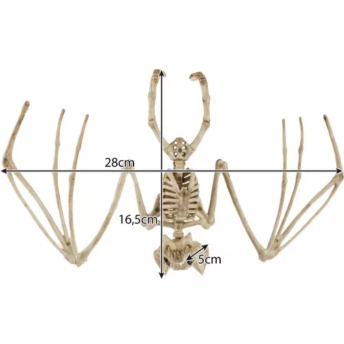 Dekorációs denevér csontváz - 30cm