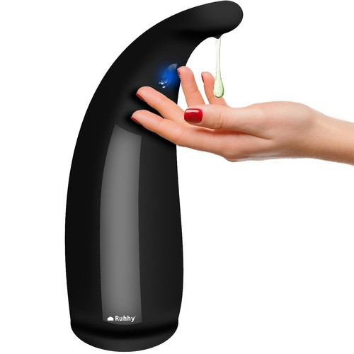 Érintésmentes automata szappanadagoló – 300 ml, fekete