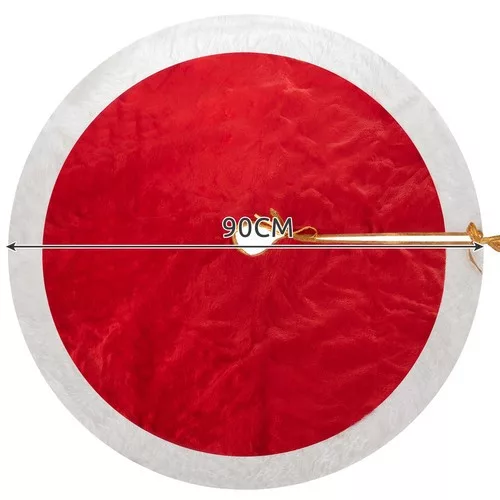 Karácsonyfa alátét piros - 90cm