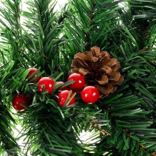 Műfenyő sűrű girland LED fényekkel - 270cm