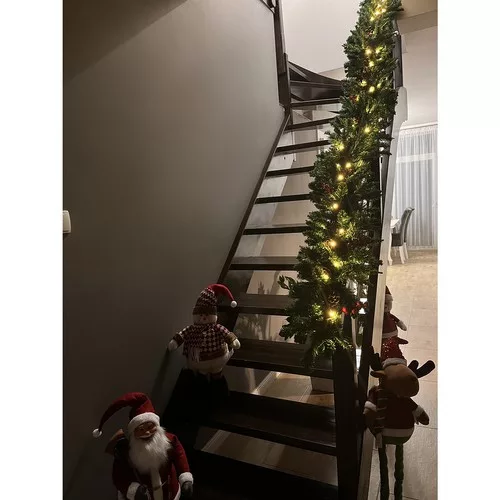 Műfenyő sűrű girland LED fényekkel - 270cm