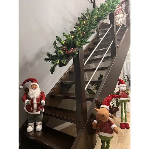 Műfenyő sűrű girland LED fényekkel - 270cm