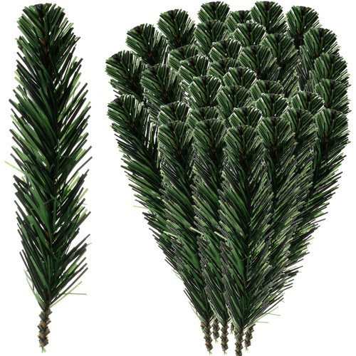 Dekorációs műfenyő ágak 21cm - 40db