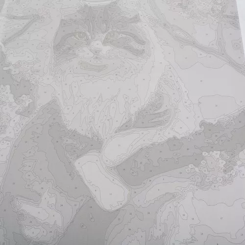 Számos kifestő macska - 40x50cm