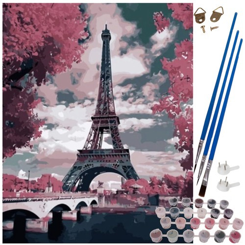 Számos kifestő eiffel torony - 40x50cm
