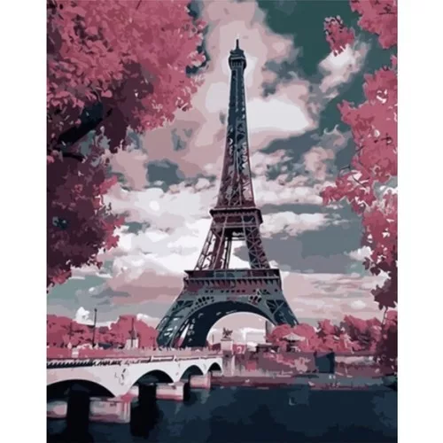 Számos kifestő eiffel torony - 40x50cm