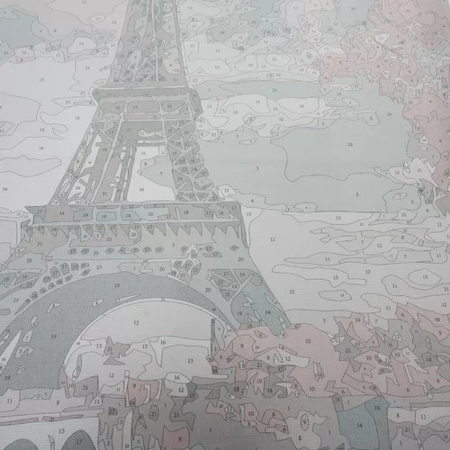 Számos kifestő eiffel torony - 40x50cm