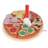 Fából készült szeletelhető pizza