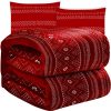 Puha takaró 2db párnahuzattal - piros