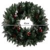 Havas karácsonyi koszorú – 45 cm