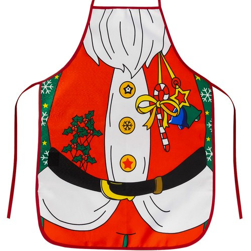 Karácsonyi kötény - mikulás